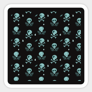 Halloween cute skulls Sticker